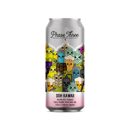 Phase Three DDH Kawaii Hazy DIPA 16oz can