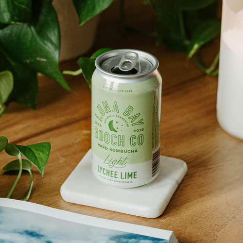 Luna Bay Lychee Lime Hard Kombucha 4pk can