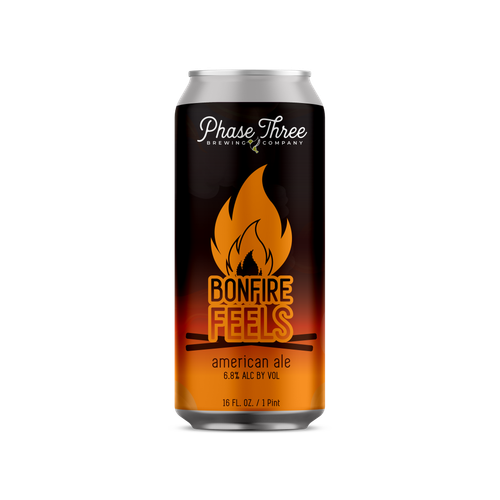 Phase Three Bonfire Feels American Red Ale 4pk 16oz can