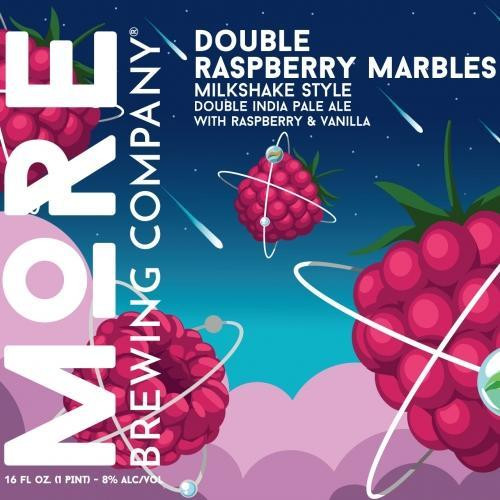 MoRE Raspberry Double Marbles Milkshake DIPA 4pk 16oz can