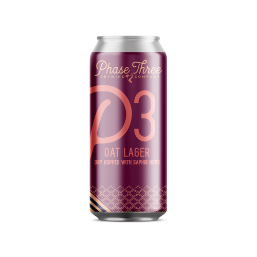 Phase Three P3 Oat Lager 4pk 16oz can