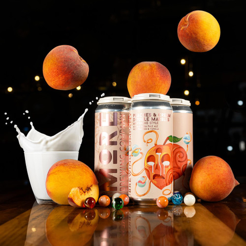 MoRE Peaches & Cream Double Marbles Milkshake DIPA 4pk 16oz can
