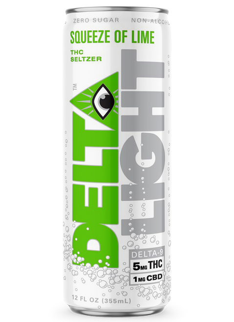 Delta Light Cannabis Seltzer Squeeze of Lime Single 12oz Can