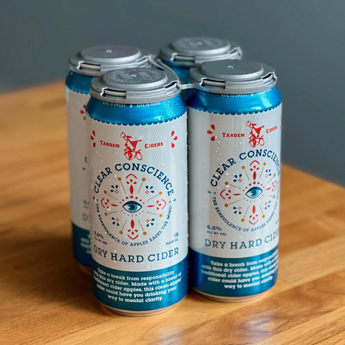 Tandem Clear Conscience Dry Cider 4pk 16oz can