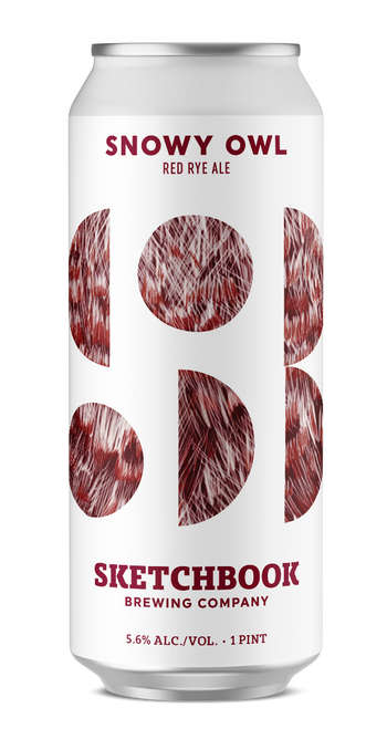 Sketchbook Snowy Owl Red Rye Ale 4pk 16oz can