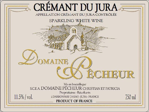 Domaine Pecheur Cremant du Jura Blanc Brut NV