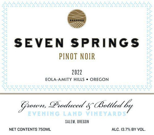 Evening Land Pinot Noir Seven Springs