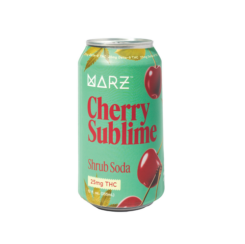 Marz Cherry Sublime Shrub Soda 12oz Can 25mg Delta-9 THC