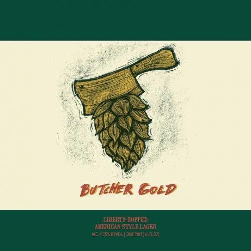 Hop Butcher Butcher Gold American Style Lager 4pk 12oz Cans