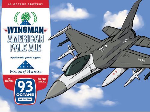 93 Octane Brewery Wingman American Pale Ale 16oz Can