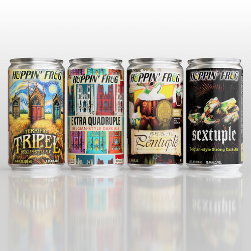 Hoppin Frog Belgian Mixed 4pk 250ml Cans