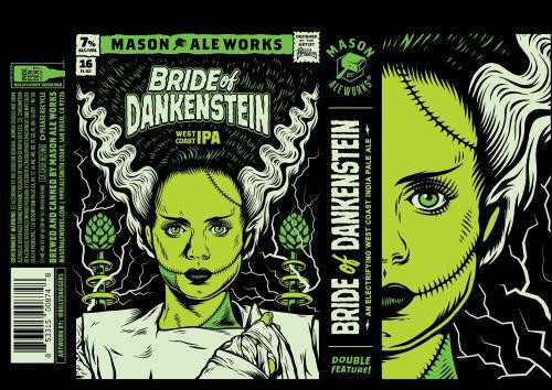 Mason Aleworks Bride of Dankenstein West Coast IPA 16oz Can Mason Aleworks Bride of Dankenstein West Coast IPA 16oz Can