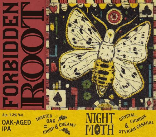 Forbidden Root Night Moth Oaked IPA 16oz Can