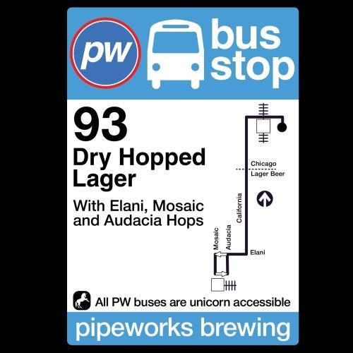 Pipeworks Bus Stop 93 Lager 4pk 16oz Cans