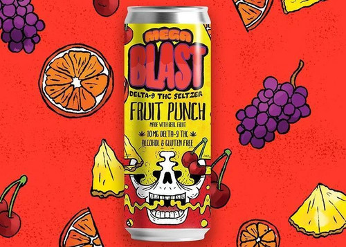 The Brewing Projekt Mega Blast Fruit Punch 10mg THC 12oz Can