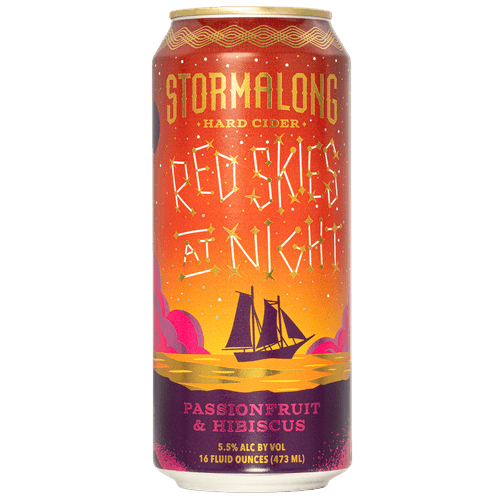 Stormalong Red Skies At Night Hard Cider 4pk 16oz Cans