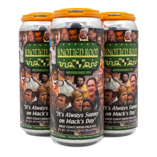 Knotted Root It's Always Sunny on Mack's Day West Coast IPA 4pk 16oz Cans