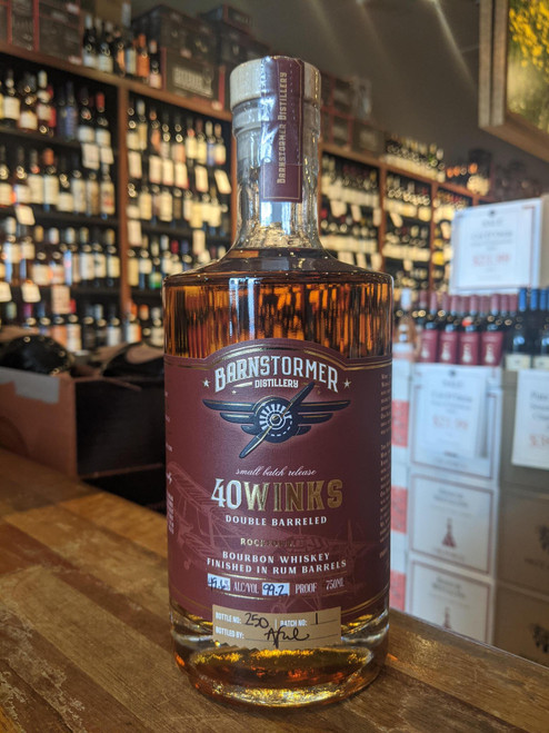 Barnstormer 40 Winks Rum Finished Bourbon Whiskey 750mL Barnstormer 40 Winks Rum Finished Bourbon Whiskey 750mL