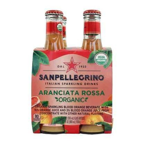 San Pellegrino Arancita Rossa Organic 4pk 200ml
