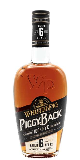 WhistlePig PiggyBack 6yr Rye Whiskey 750mL