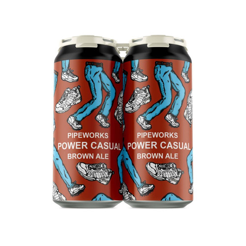 Pipeworks Power Casual Brown Ale 4pk can