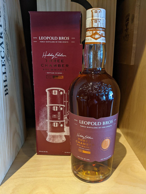 Leopold Bros Three Chamber Rye Whiskey 750mL Leopold Bros Three Chamber Rye Whiskey 750mL