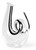 Riedel Curly Fatto A Mano Black/White/Black Optic Decanter