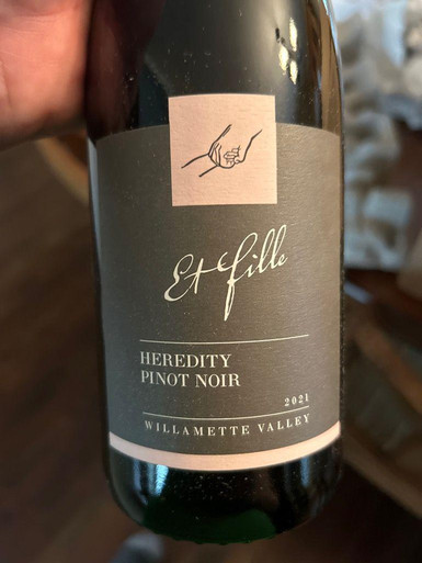 Et Fille Wines Heredity Pinot Noir Willamette Valley - Artale & Co