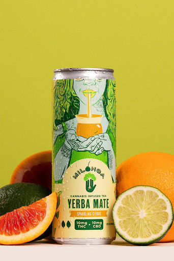 Milonga Yerba Mate Sparkling Sparkling Citrus Delta 9 10mg THC
