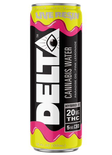 Delta Cannabis Water Pink Lemonade 12oz can 4pk - Artale & Co