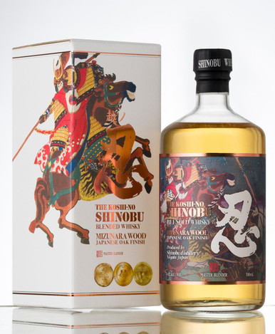 Shinobu Mizunara Oak Blended Malt Whiskey 750mL - Artale & Co