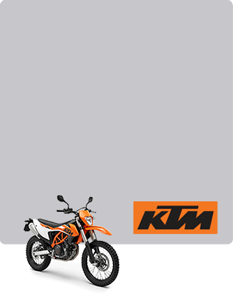 KTM motorcycle with a bold paint color, illustrating its sporty look and attention to detail in design