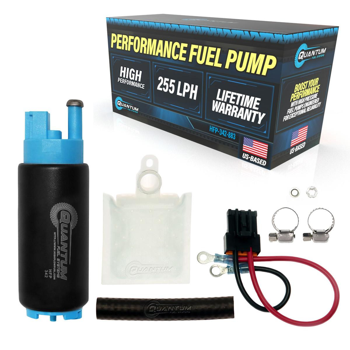 255LPH Fuel Pump w/ Installation Kit - Automotive Performance, HFP