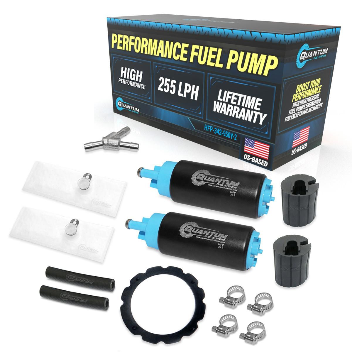 255LPH Dual Fuel Pump w/ Installation Kit - Automotive Performance