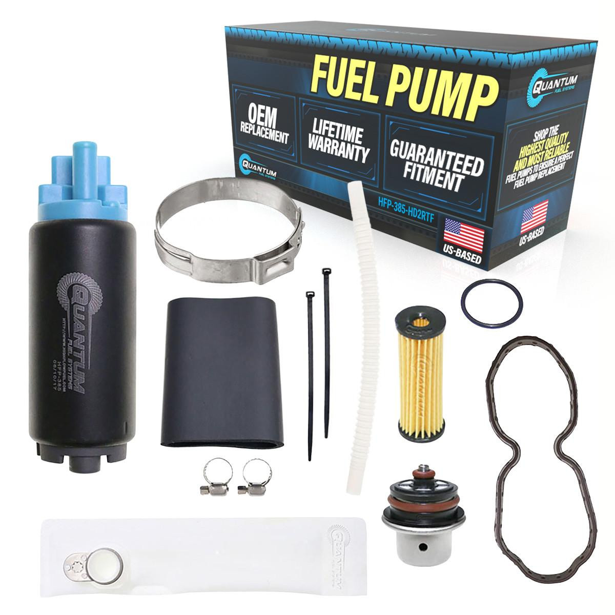 Fuel Pump w/ Strainer, Fuel Pressure Regulator, Tank Seal & Filter