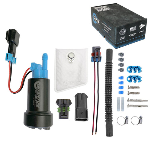 QFS 525LPH E85 Compatible In-Tank Fuel Pump w/ Strainers and Flex Hose, Replaces TCD470 for Pontiac GTO ALL 2004-2006