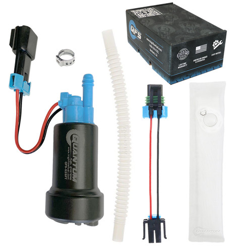 QFS 525LPH HELLCAT E85 Fuel Pump w/ Install Kit and Flex Hose for Chevrolet Uplander 5.3L, 6.0L, 6.2L 2005-2009