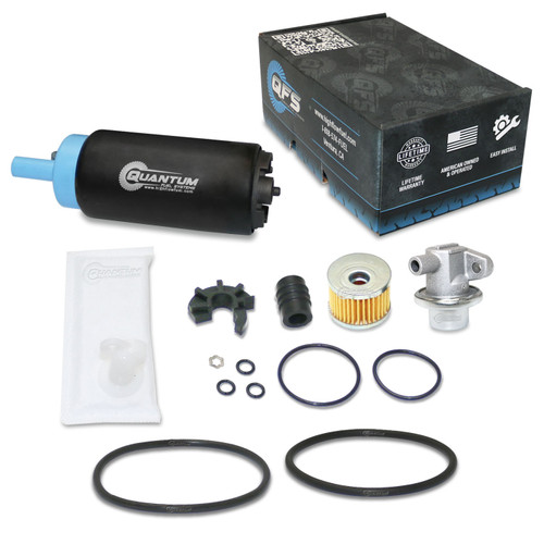 QFS OEM Replacement In-Tank EFI Fuel Pump w/ Fuel Pressure Regulator, Tank Seal, Fuel Filter, Strainer, HFP-PPN17-KRT