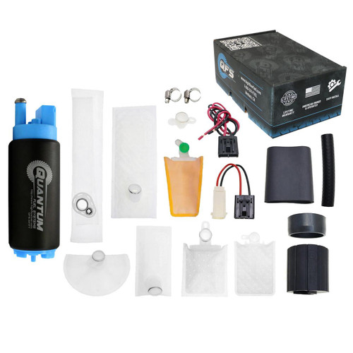 QFS 340LPH Fuel Pump w/ Installation Kit - Automotive Performance, QFS-341FT-U High Flow Fuel 