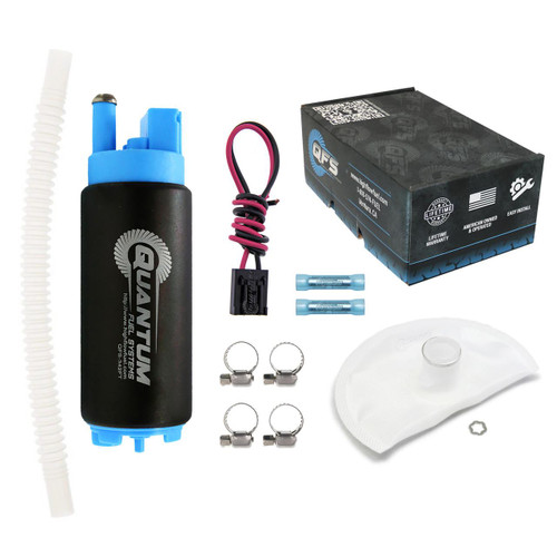 QFS 340LPH Fuel Pump w/ Installation Kit - Automotive Performance, QFS-342FT-511 High Flow Fuel 
