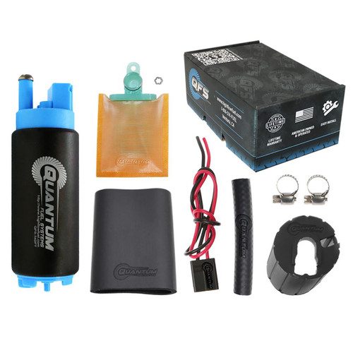 QFS 340LPH Fuel Pump w/ Installation Kit - Automotive Performance, QFS-342FT-766 High Flow Fuel 