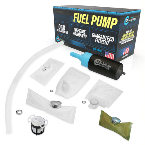 QFS In-Tank EFI Fuel Pump with Strainer - OEM Replacement, HFP-389-U3 QFS