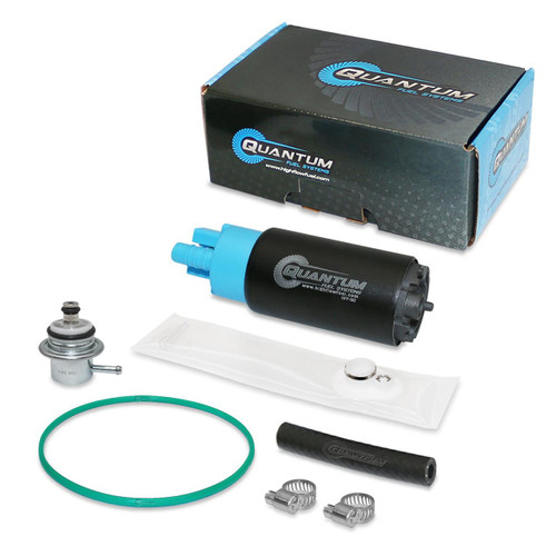 QFS Fuel Pump w/ Fuel Pressure Regulator, Tank Seal, Strainer - OEM Replacement, HFP-382-DRT QFS 