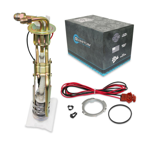 QFS 450LPH Walbro Fuel Pump w/ Fuel Pump Hanger for 1979-1993 Ford Fox Body Mustang (Choose AN Fittings) - Automotive Performance, HFP-AN267 | QFS 