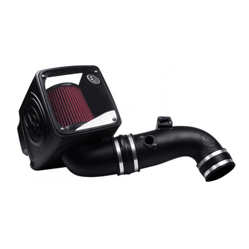 S&B Filters S&B Cold Air Intake For 11-16 Chevrolet Silverado Sierra GMC V8-6.6L LML Duramax Cotton Cleanable Red  S&B Filters S&B Cold Air Intake For 11-16 Chevrolet Silverado Sierra GMC V8-6.6L LML Duramax Cotton Cleanable Red