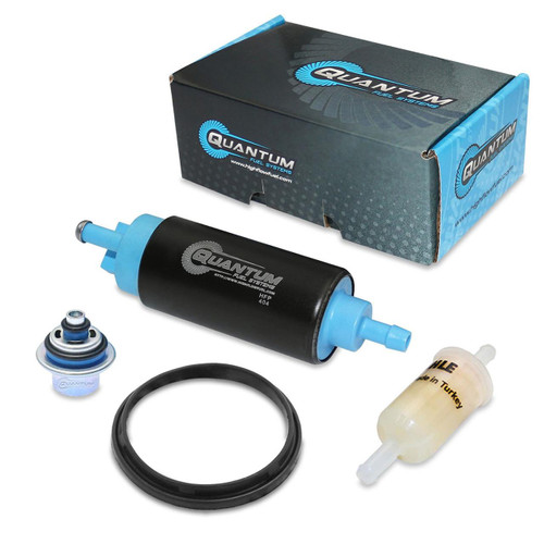 QFS Fuel Pump w/ Regulator, Tank Seal & Genuine Mahle Filter for 2003-2012 Ski-Doo Snowmobiles - OEM Replacement for 861302000 & 861302600, HFP-404-UR3T2F | QFS 