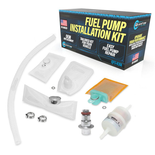 QFS Fuel Pump Repair Kit w/ Genuine Mahle Filter + Pressure Regulator - OEM Replacement, QFS-K308 QFS 