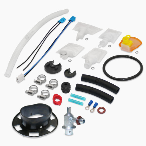 Fuel Pump Repair Kit w/ Pressure Regulator + Tank Seal for Honda Motorcycle - OEM Replacement, QFS-K324 QFS