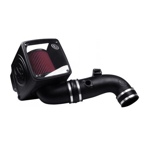 S&B Cold Air Intake For 11-16 Chevrolet Silverado GMC Sierra V8-6.6L LML Duramax Cotton Cleanable Red