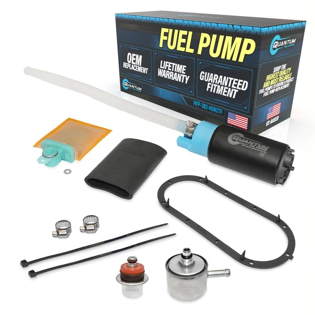 Fuel Pump w/ Strainer, Fuel Pressure Regulator, Tank Seal & Filter